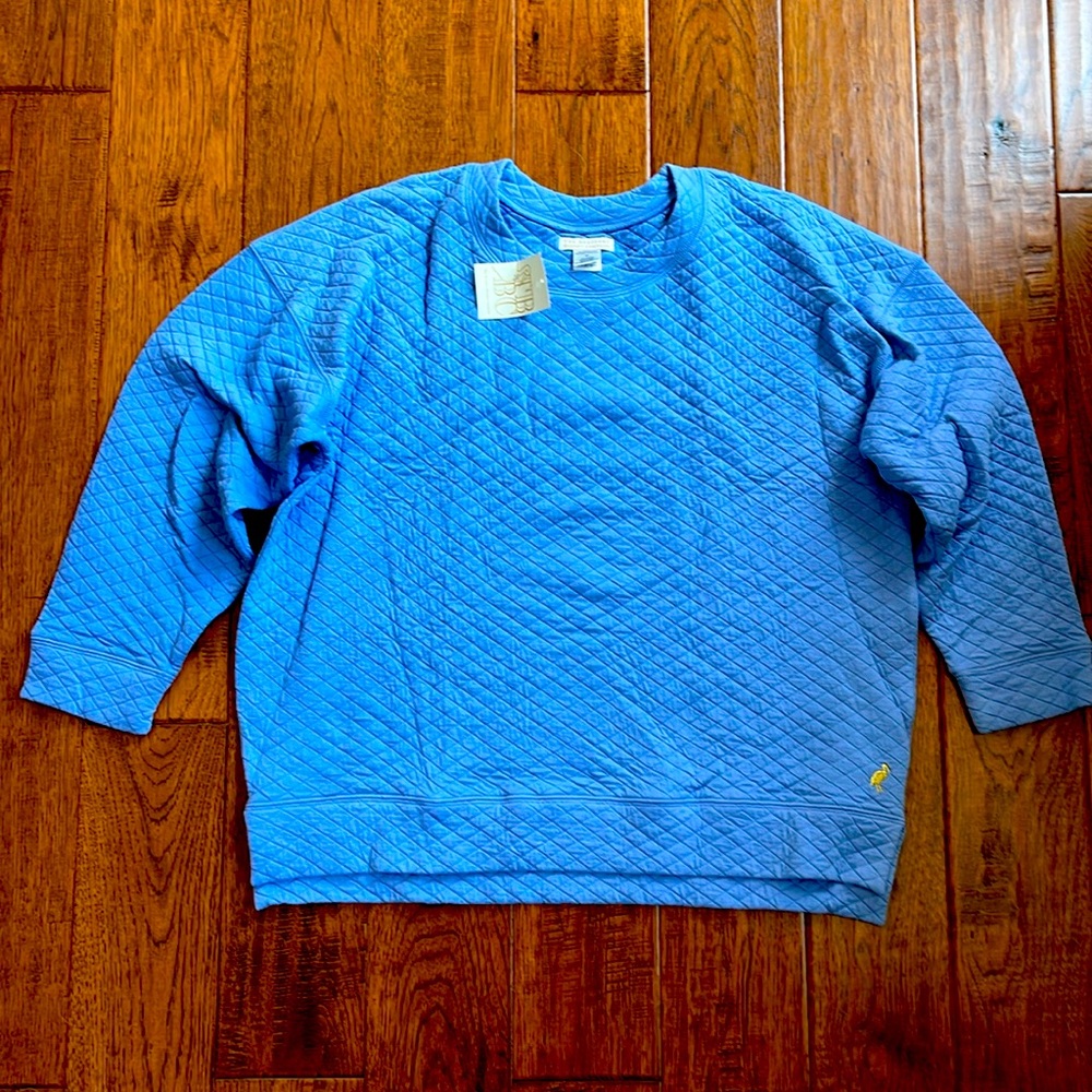 NWT Beaufort Bonnet women’s Cassidy comfy crew neck quilted sweatshirt